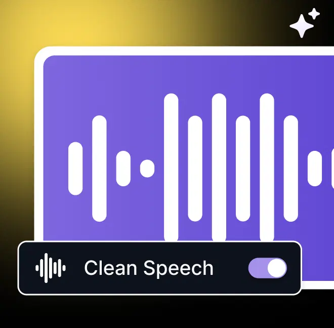 Silence Remover waveform and clean speech controls