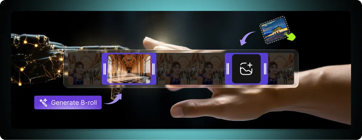 When to use a hybrid approach - AI B-roll and stock footage