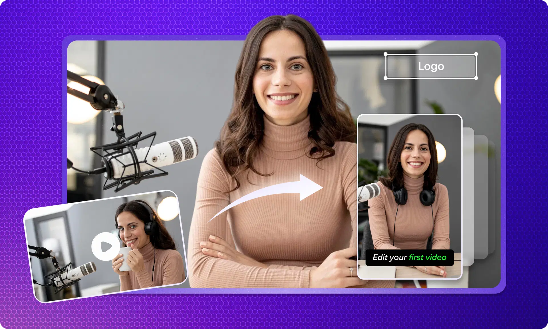 Beginner AI video editing workflow — transcript, captions, and platform export