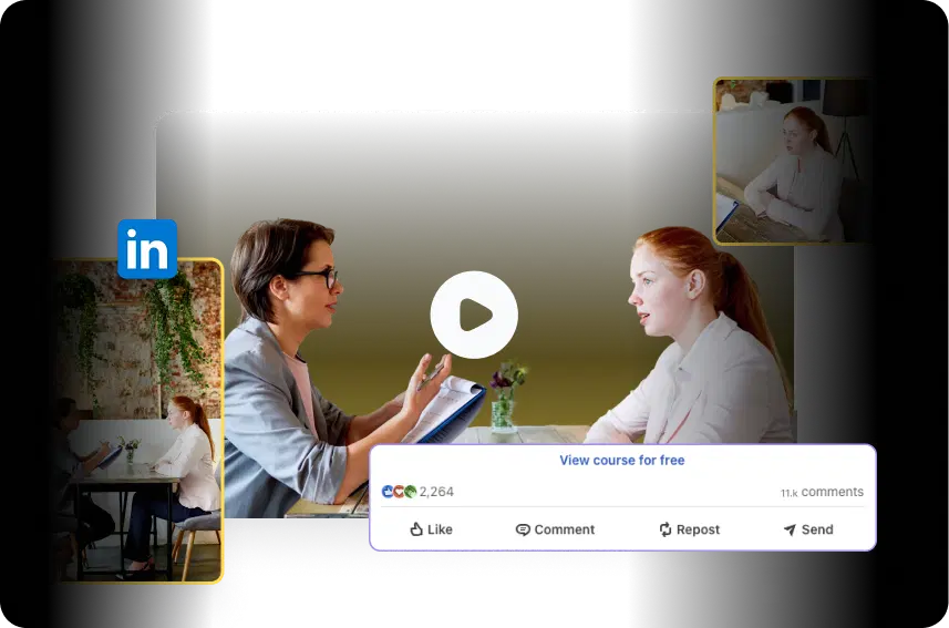 AI analyzes long videos to identify moments that work on LinkedIn