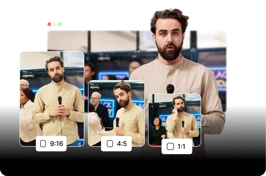 Optimized for Vertical Podcast Clips