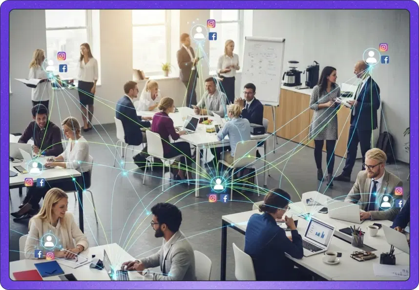 Social Connections Per Workspace