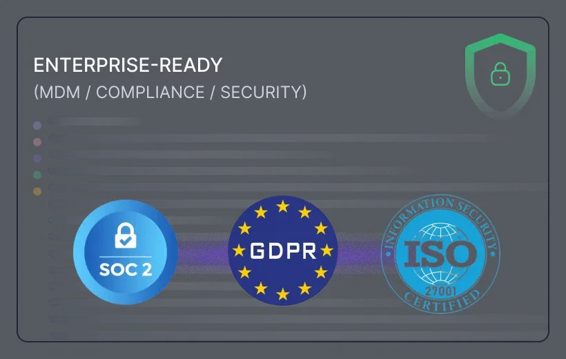 Enterprise Ready compliance