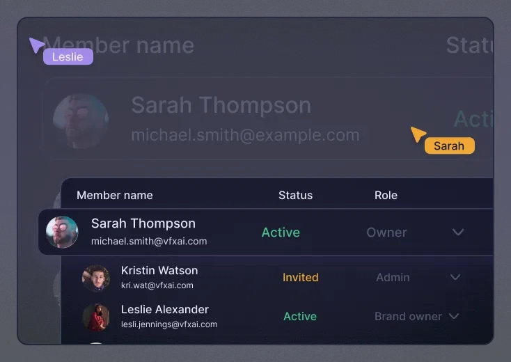 Multi-tenant access interface