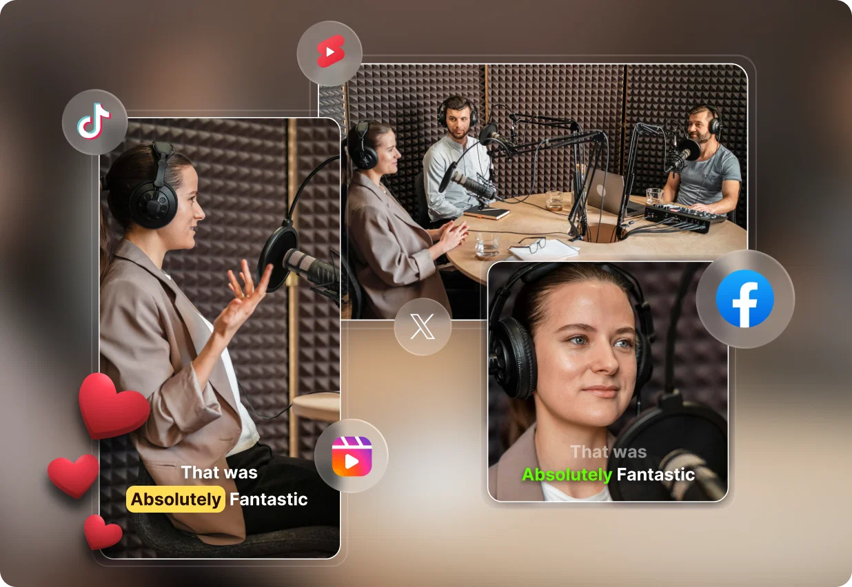 AI social media clips for media companies