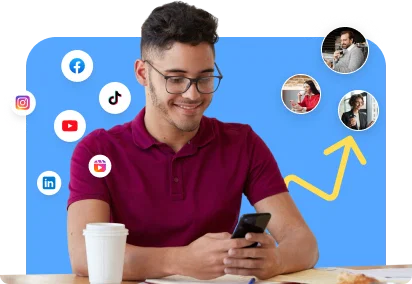 Publish daily content across TikTok, Instagram, YouTube Shorts, and Pinterest to keep your brand always visible.