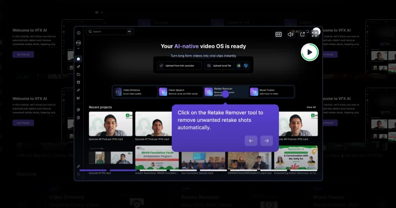 Customer onboarding and education interface