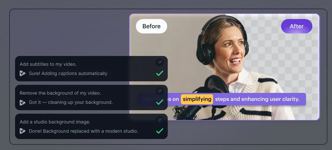 VideoGPT editing interface