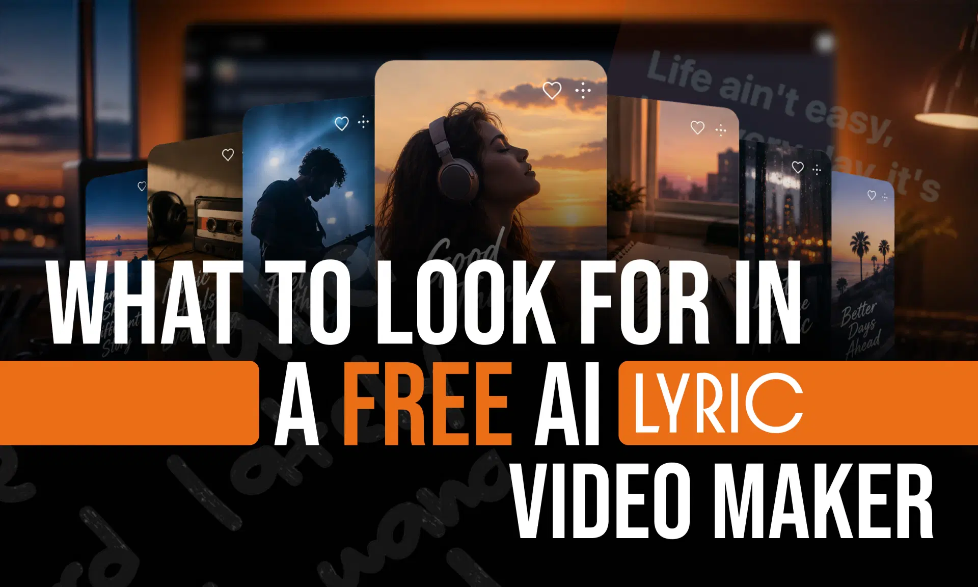 What to look for in a free AI lyric video maker