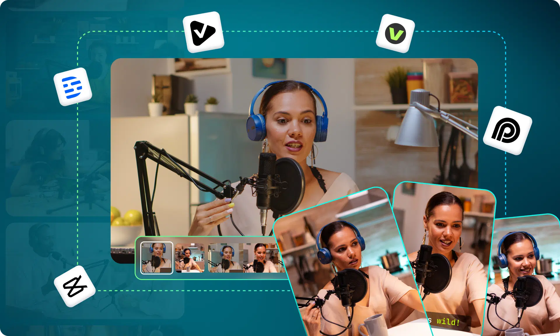 AI Clip Generators for Podcast Marketing — VFX AI, Descript, OpusClip, VEED, CapCut