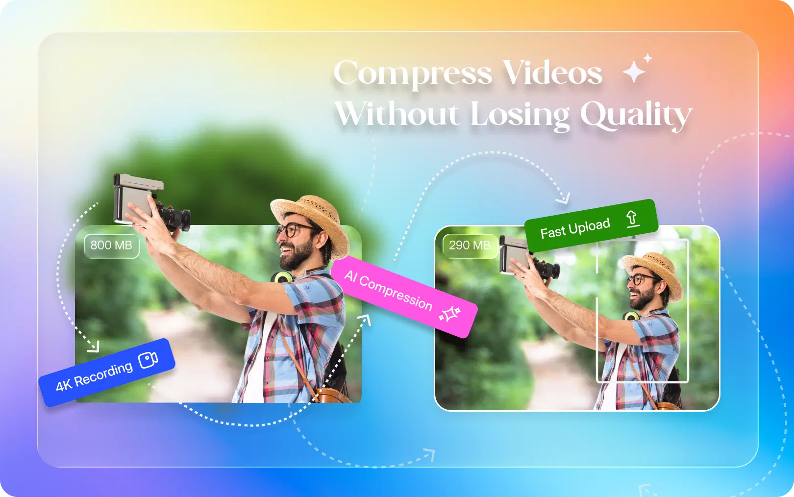 How to compress a video without losing quality using AI — smart compression guide
