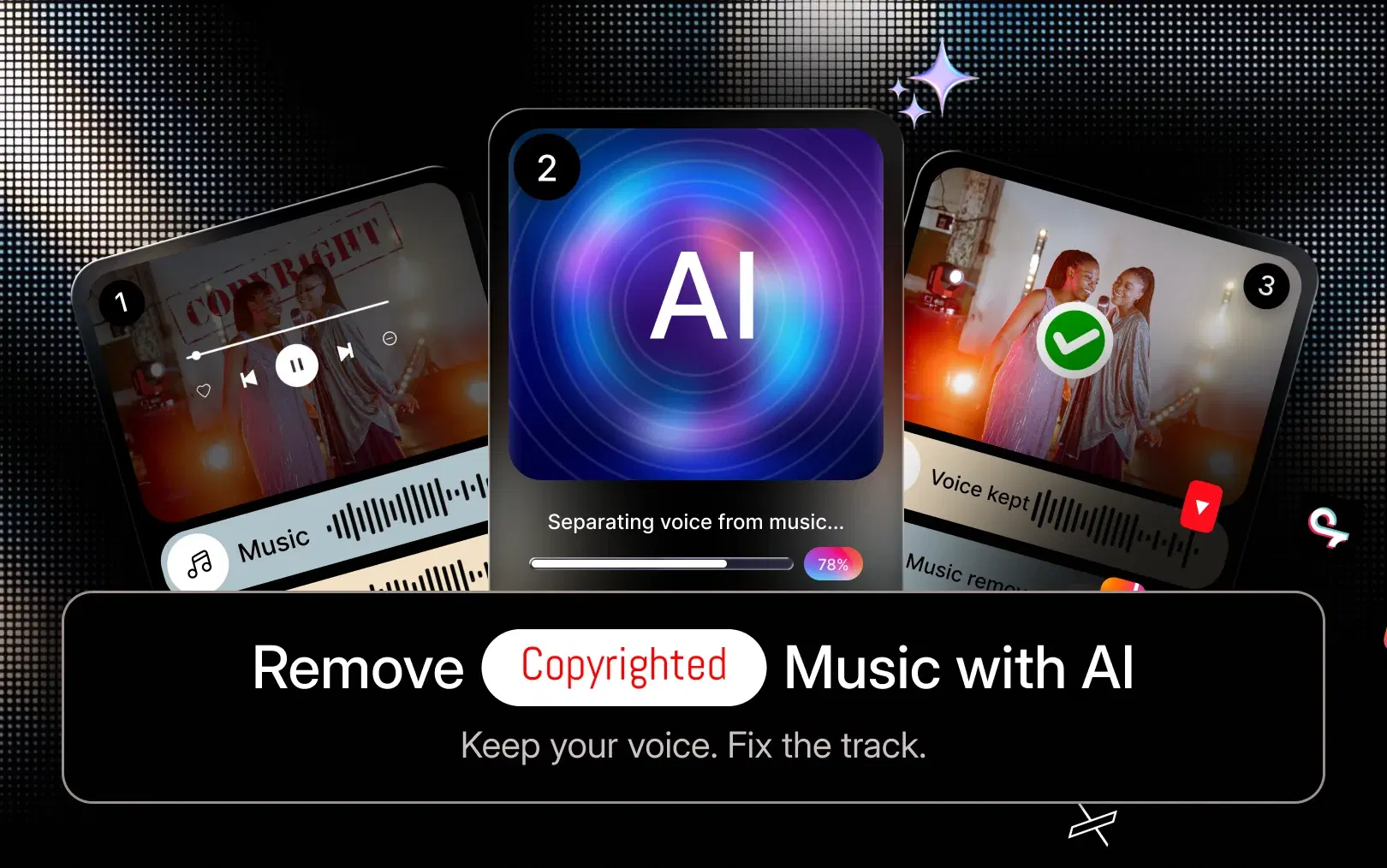 How to Remove Copyrighted Music from a Video with AI