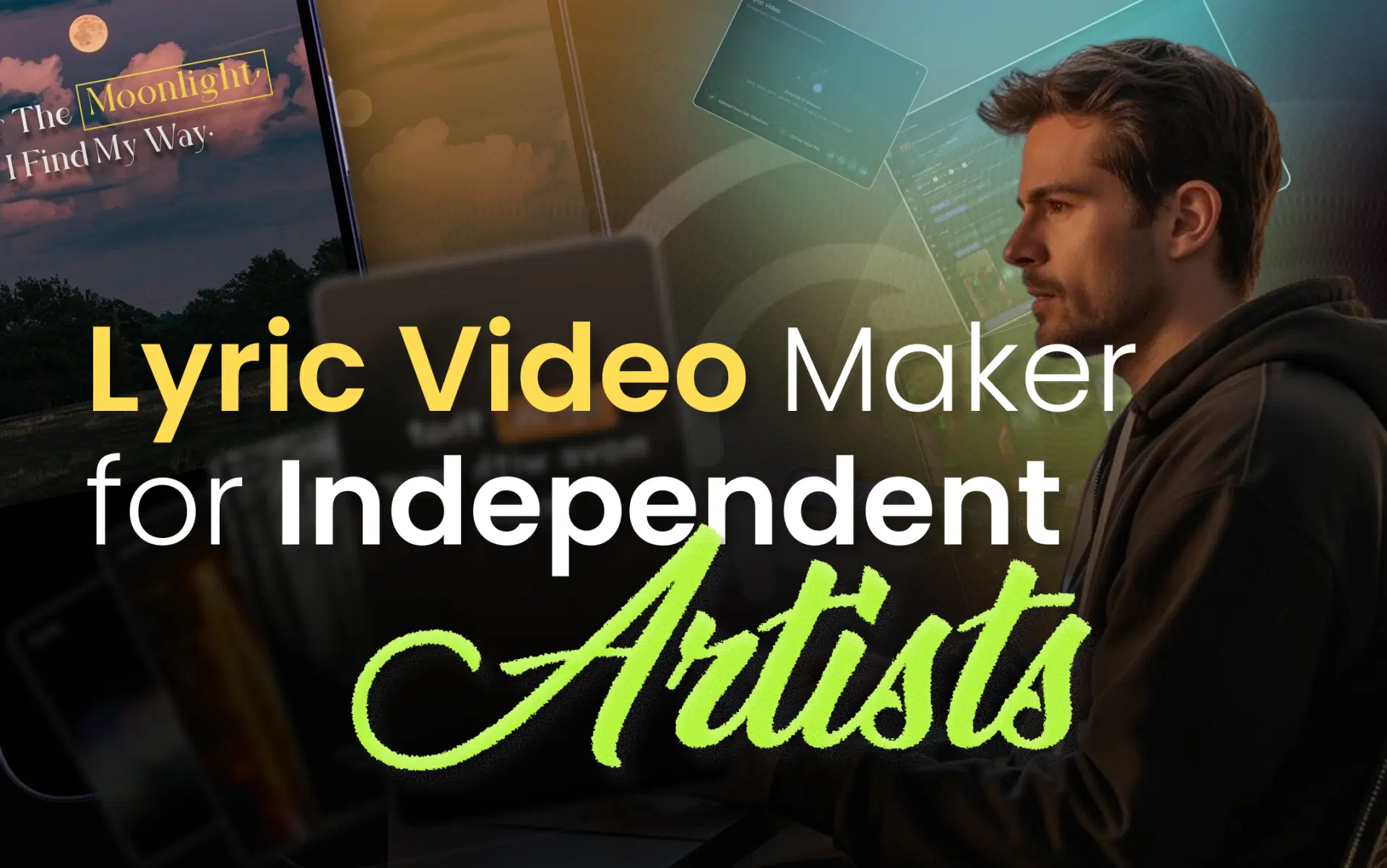 AI lyric video maker for independent artists promoting their music