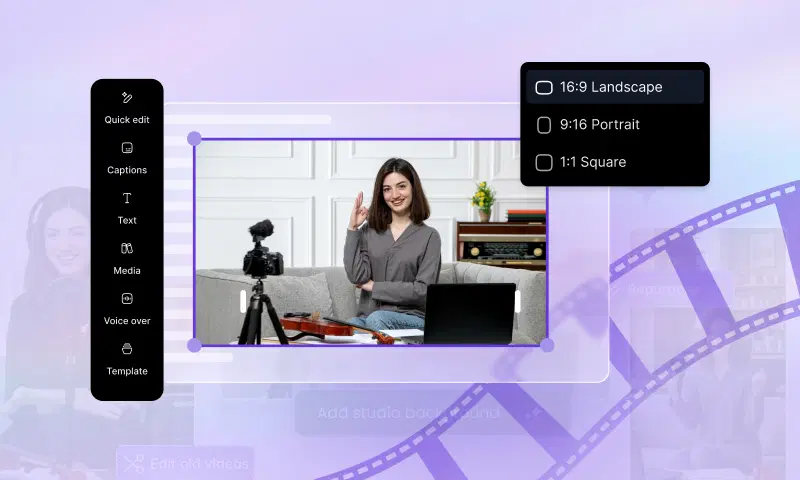 VFX AI Video Editing Software Interface
