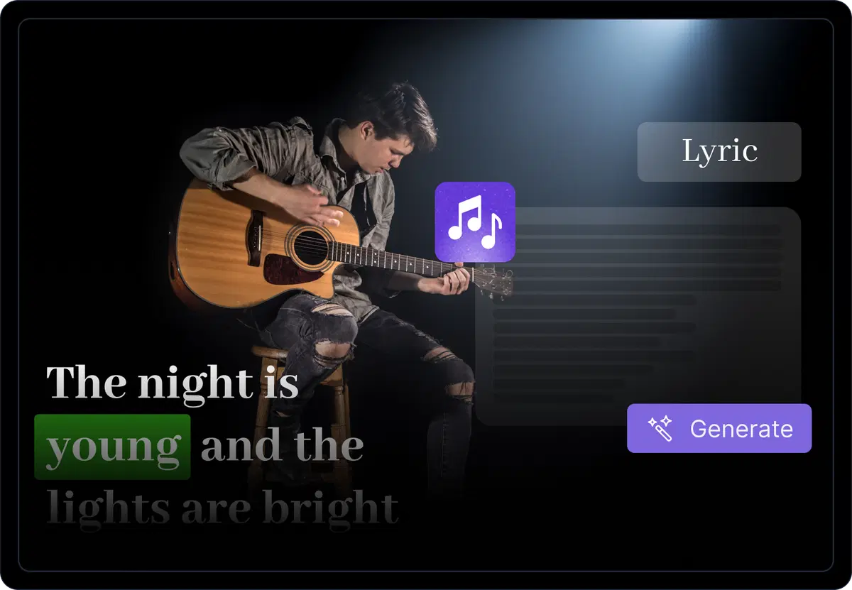 Lyric & caption overlay