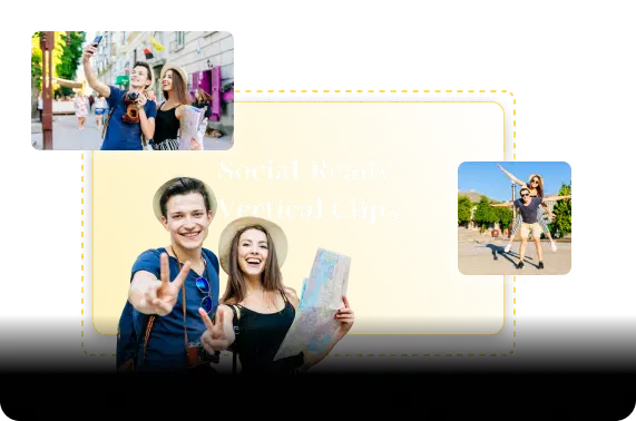 Formats clips for social platforms