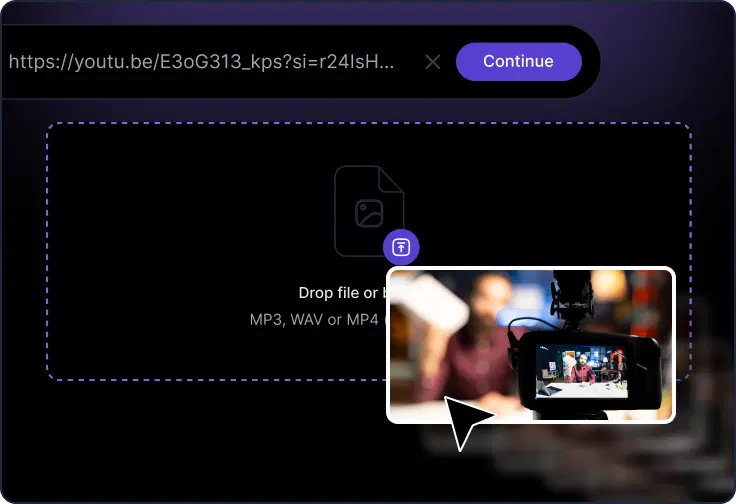 Upload your video interface