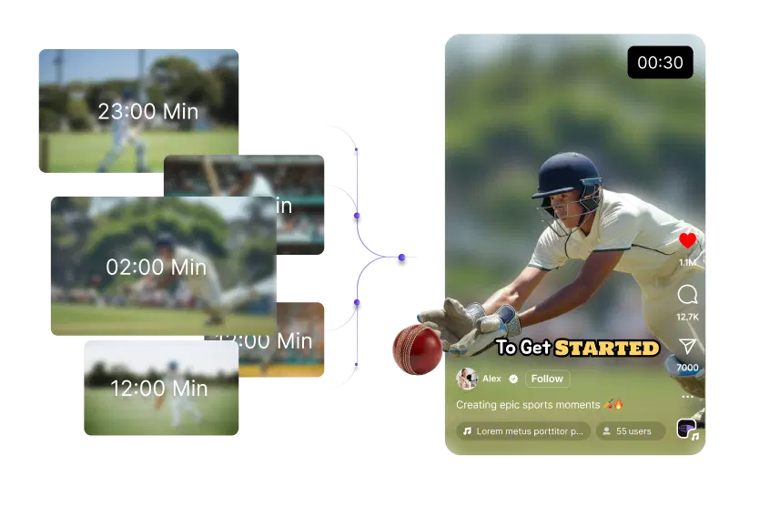 Converts long videos into Reels