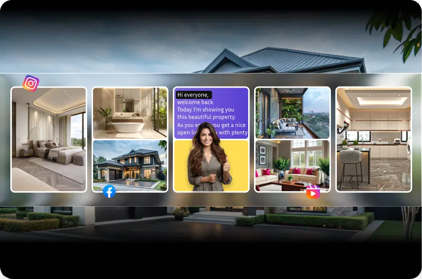 Convert full property walkthroughs into multiple short clips
