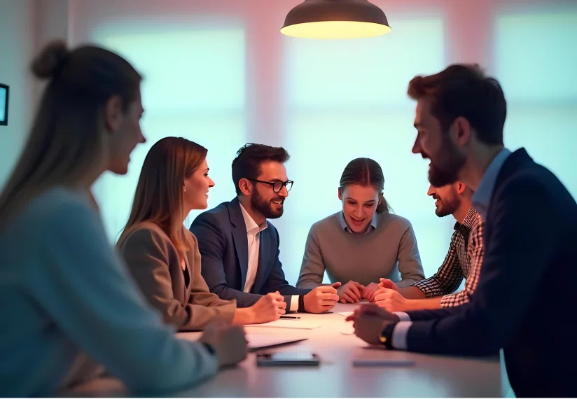 Collaborate with teams and clients interface