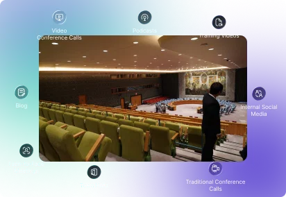 executive communications & town halls interface