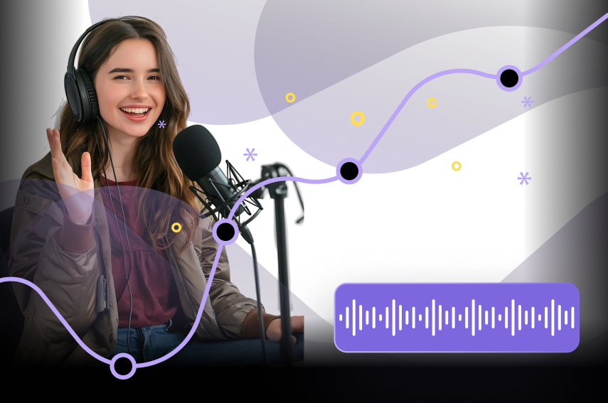 Cleans audio for podcasts, videos, and calls — microphone and waveform