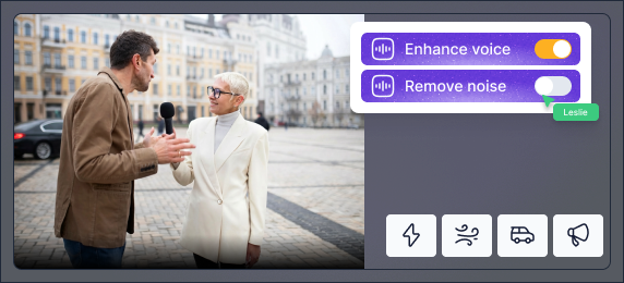 Remove background noise instantly