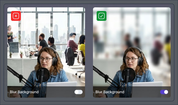 Background Blur feature