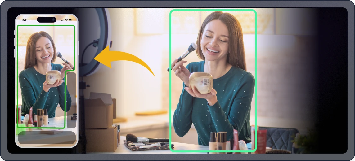 Safe zones for faces and text