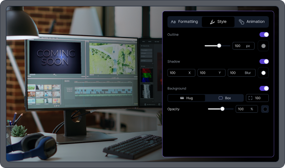 Custom Text Options feature
