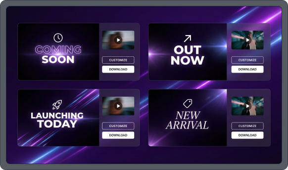 Pre-Styled Announcement Templates feature