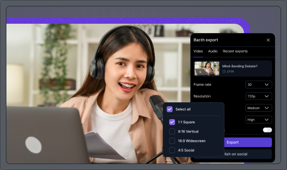 Batch Export feature