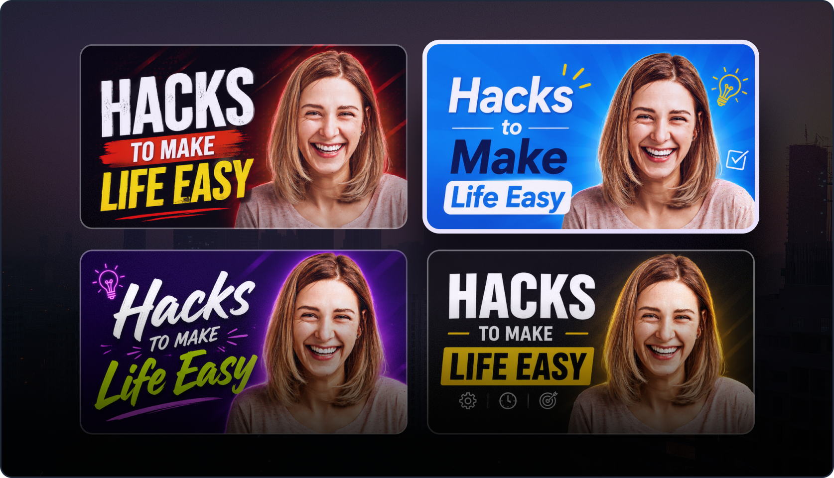 Smart thumbnail variations for A/B testing