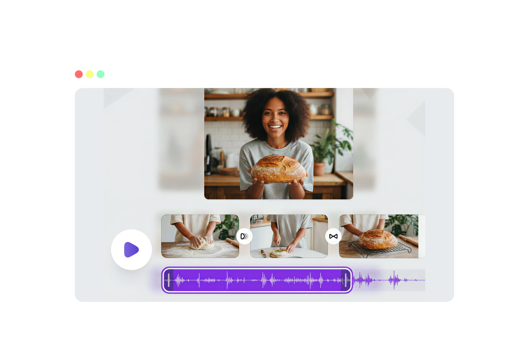 Turn clips into one story with smooth transitions