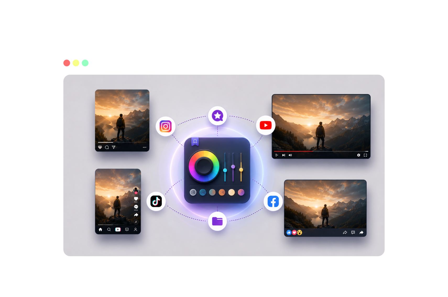 Stay consistent across every video with saved grading presets