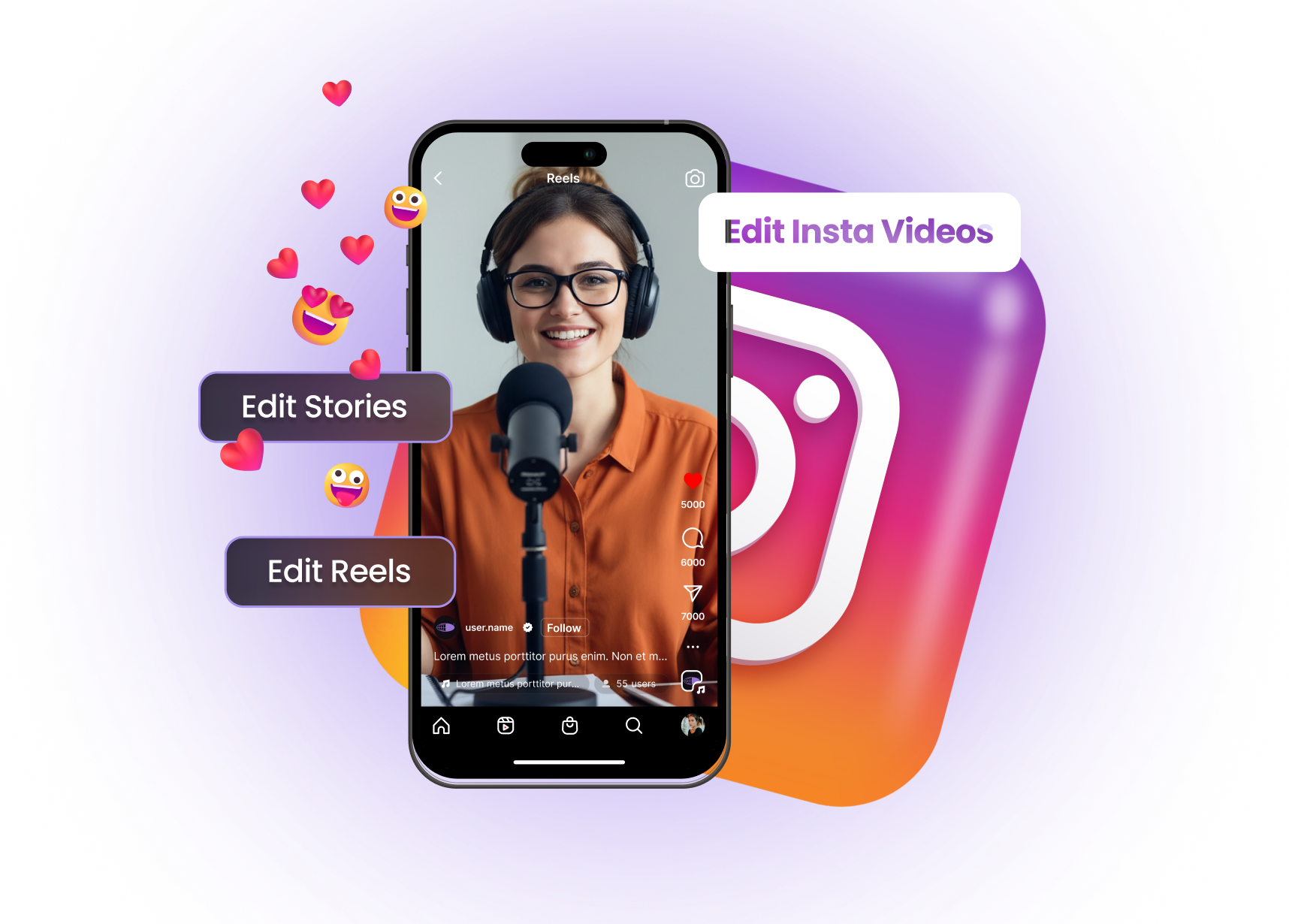 Instagram Video Editor - Edit Instagram videos for Feed, Stories, and Reels in one place with an AI Instagram video editor.