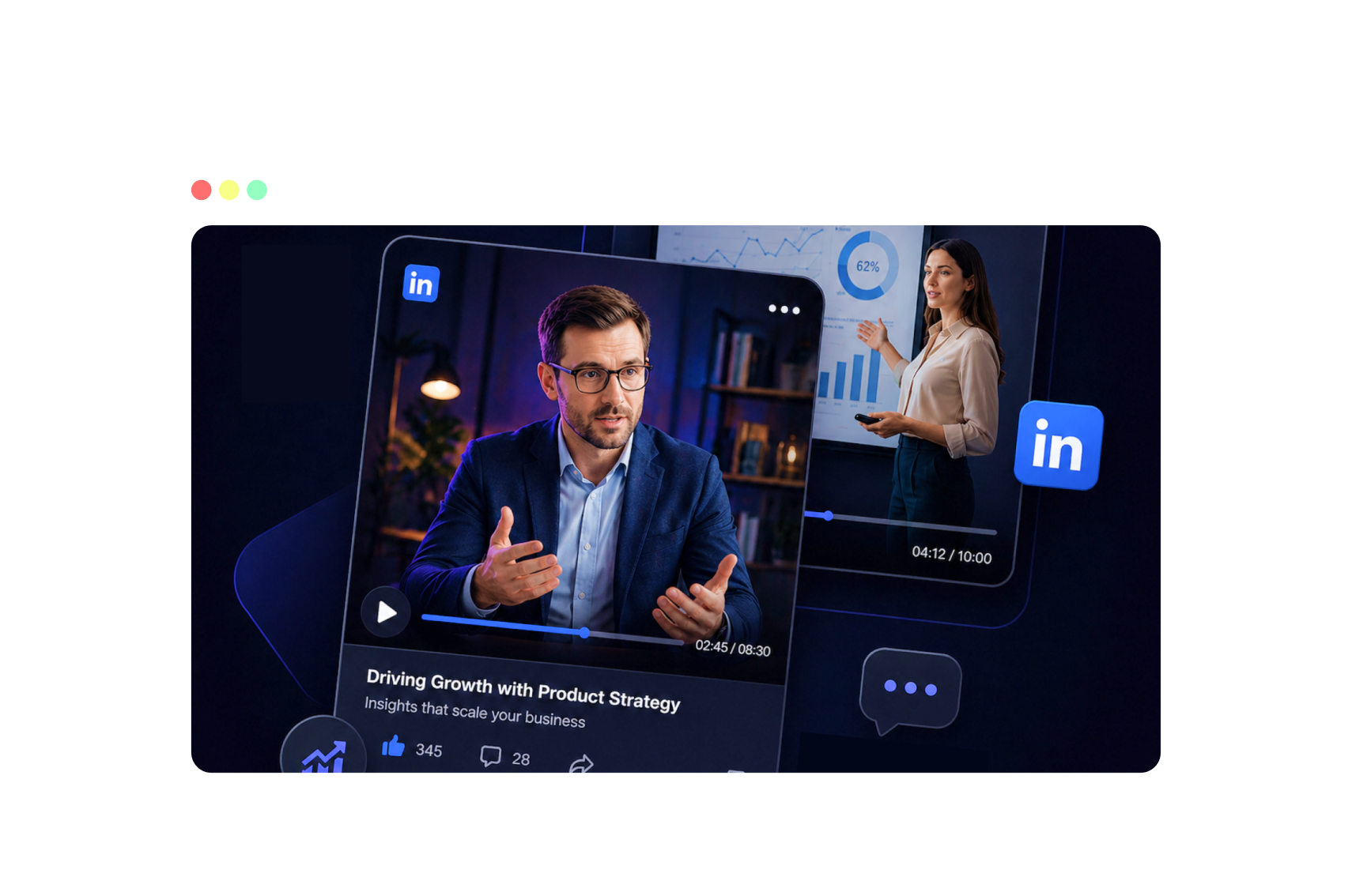 Make dense topics clear for LinkedIn viewers