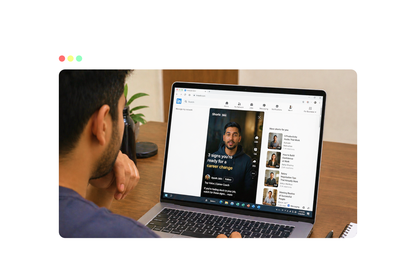 Turn long recordings into LinkedIn clips