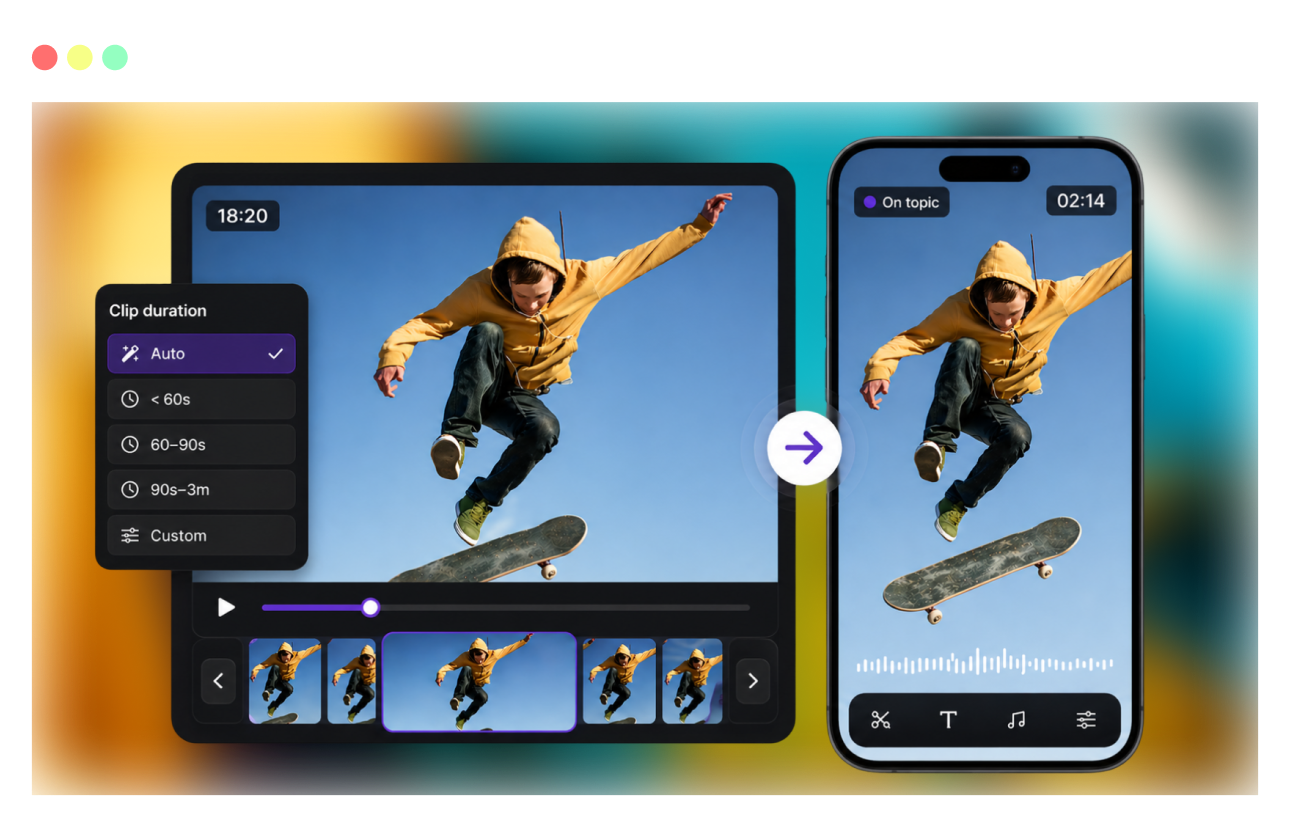 Fix and enhance footage with color correction and smart effects